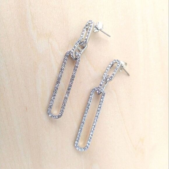 Crystal Dangle Earrings  - Picture 1 of 8